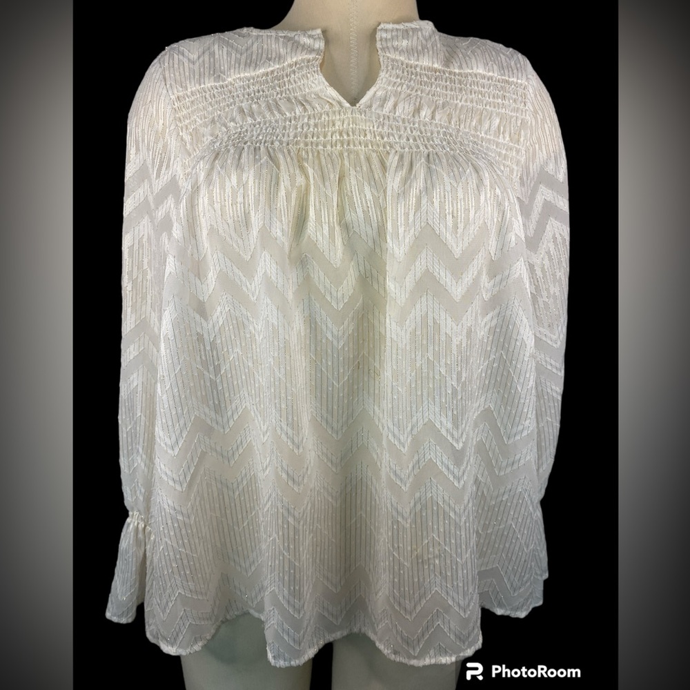 Maette Long Sleeve Sheer Blouse Women’s XS